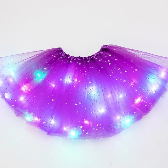 4 FULL LAYER Women's LED tutu skirt length 15.5" Light up tutu  teen/adult tutu - Picture 3 of 11